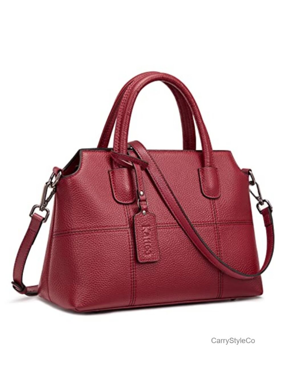 Top Grain Pebbled Cowhide Leather Hobo Shoulder Crossbody Bag